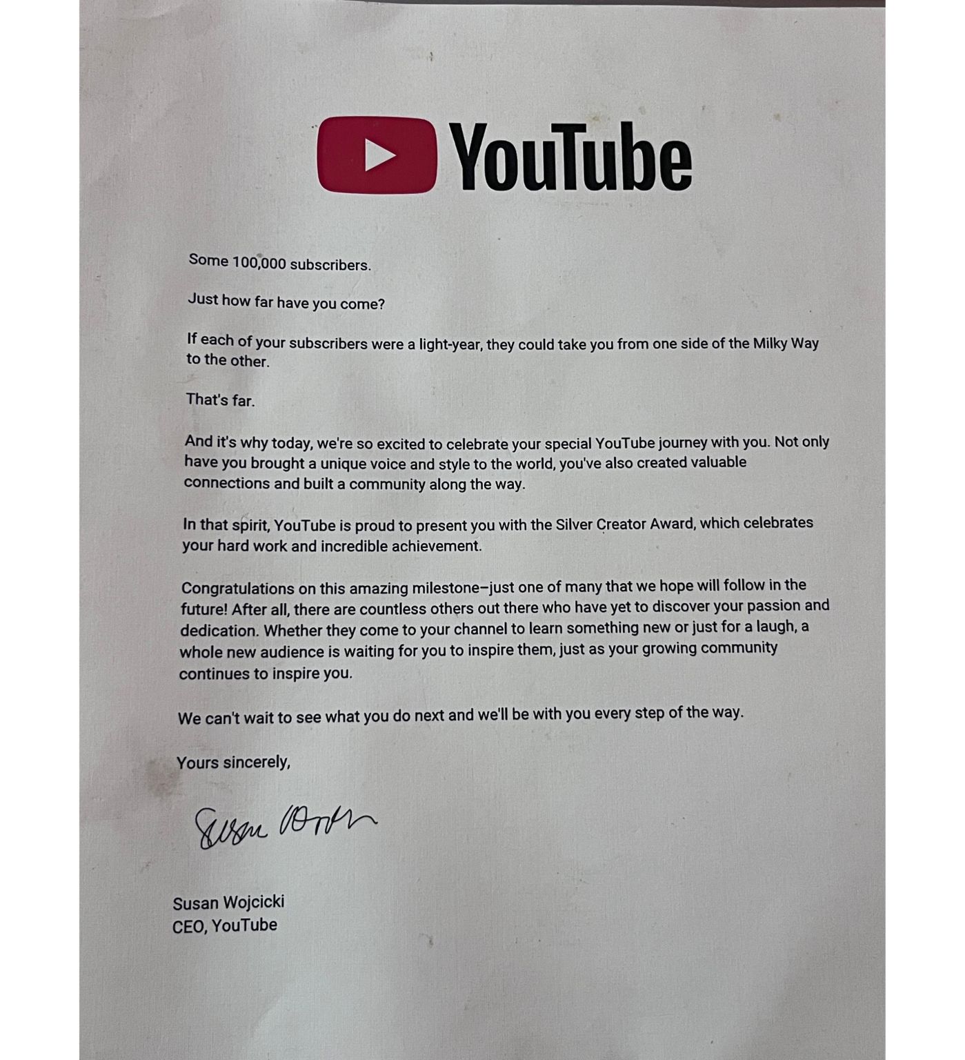 YouTube 1 Lakh Subs - Awards achievement by Akash Kumar Singh